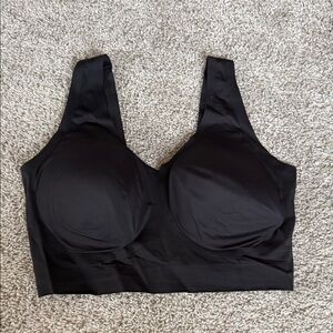 EBY Black Wireless Bralette Bra L DD